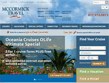 Tablet Screenshot of mccormicktravel.com